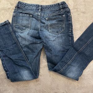 Mossimo Supply Co. Dark Blue Skinny Jeans Size 1